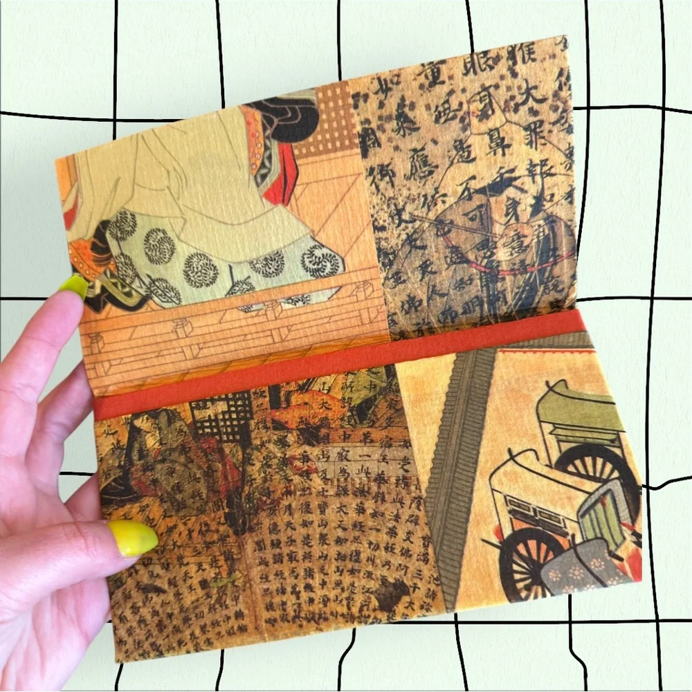 Vintage Japanese Paper Portfolio/Wallet